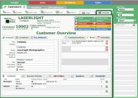 LaserLight people database screen