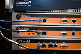 Converged voice and data network hardware